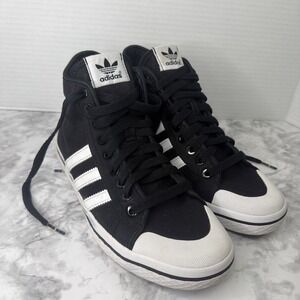 Adidas Honey Stripes Black/White Originals, Mid W Women's Size 7